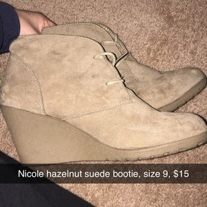 Wedge booties